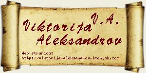 Viktorija Aleksandrov vizit kartica